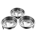 Stainless steel heart-shaped egg steamer with mini design for household use
