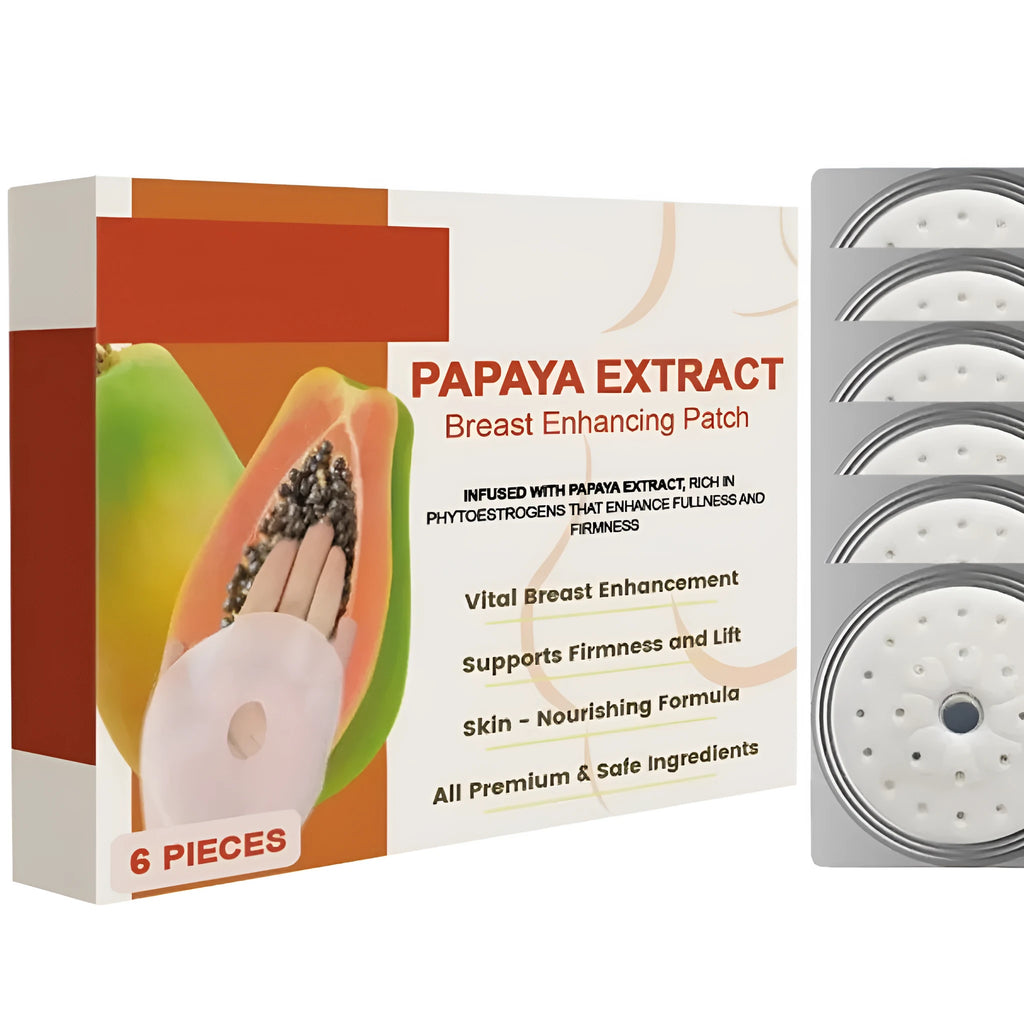 Papaya lifting breast patch 6 pieces with collagen and hyaluronic acid for skin firming