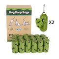 Army green degradable dog poop bags with black bone print, 23x33cm size