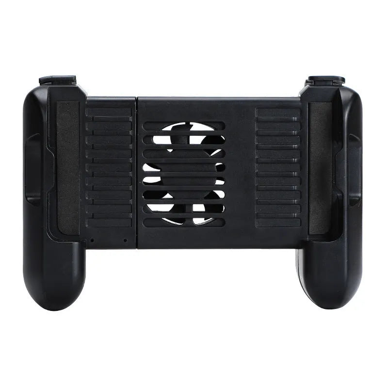 Black cooling Bluetooth game controller for Apple iPhone mobile gaming