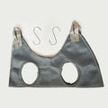 Breathable sandwich fabric pet grooming hammock for cats and dogs with small size option in blue