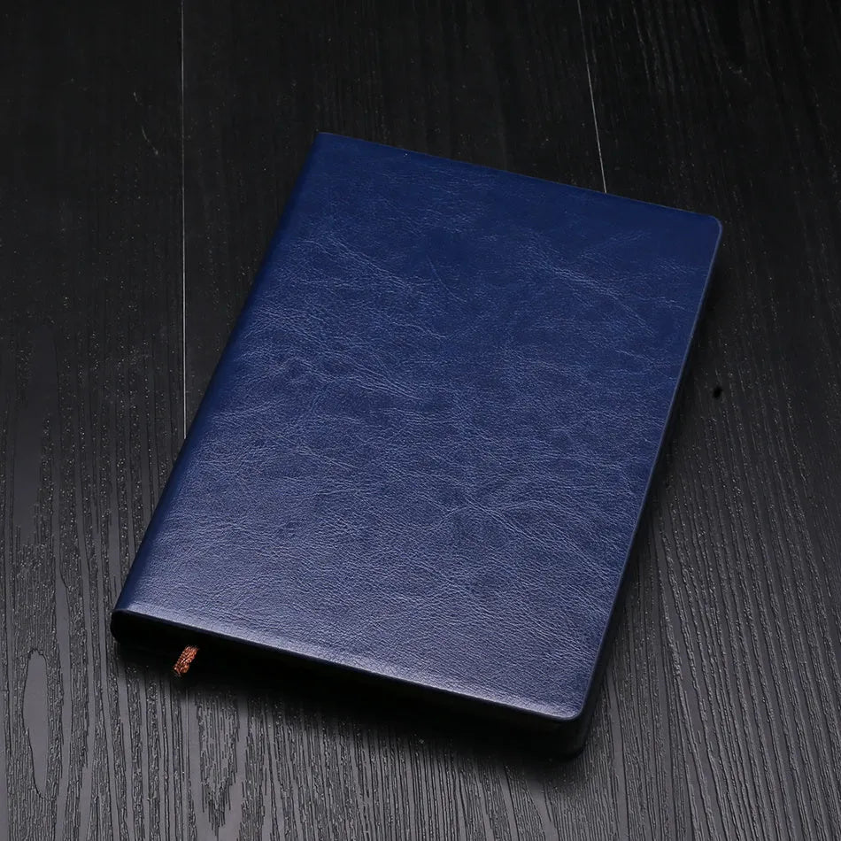 A5 business notepad with colour-changing PU cover, 114 sheets Dowling paper, 15x21.5cm, spiral-bound, available in five colours