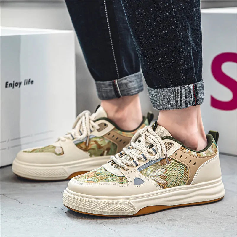 Canvas casual flat shoes in Milan green colour with round toe and flat heel design