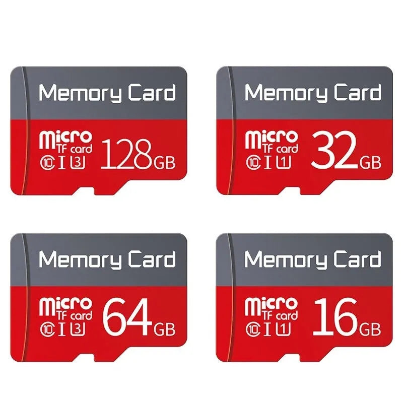 TF memory card with capacity options from 512MB to 512GB for recorder and monitoring device storage
