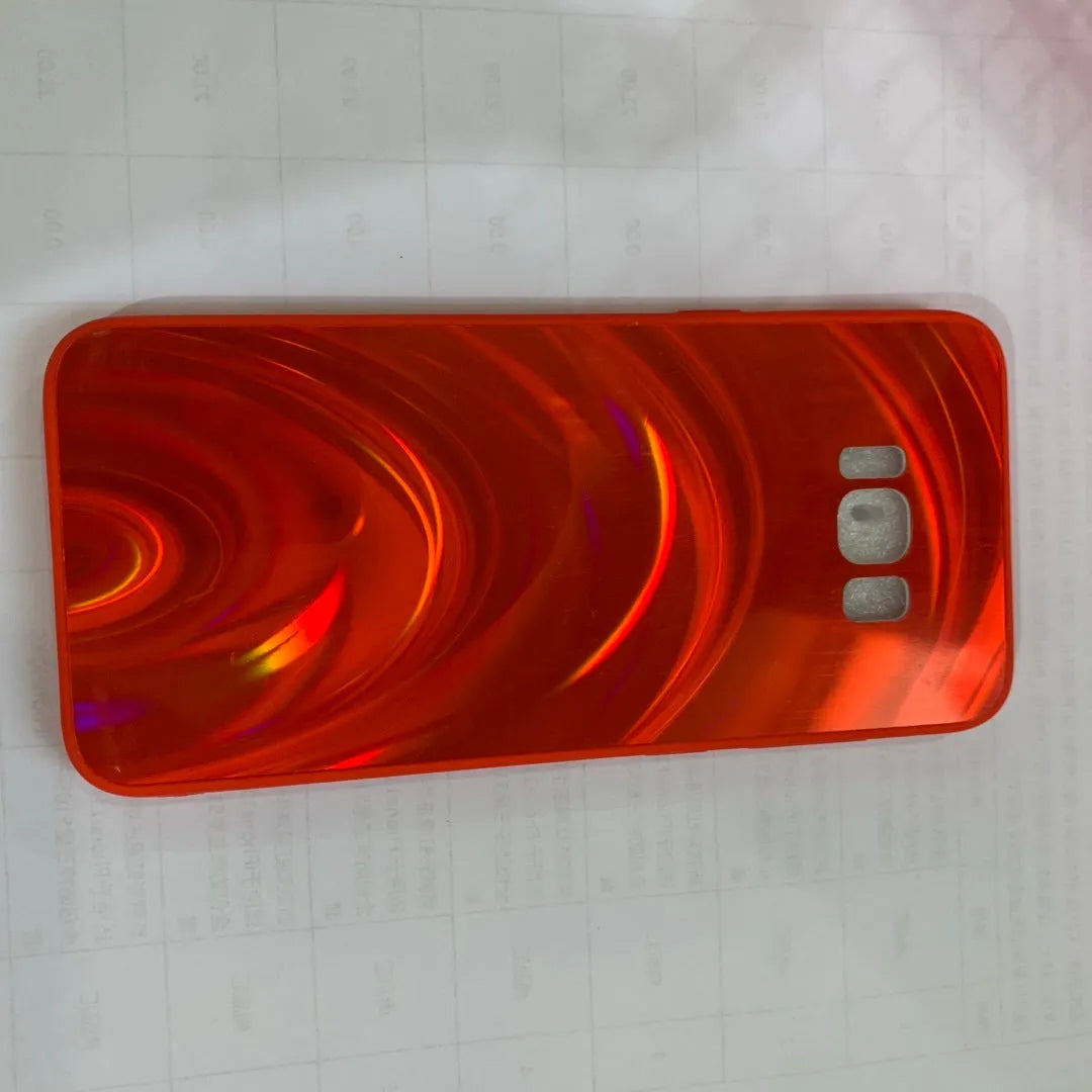 Marble pattern shockproof silicone phone case for Samsung models in multiple colours.