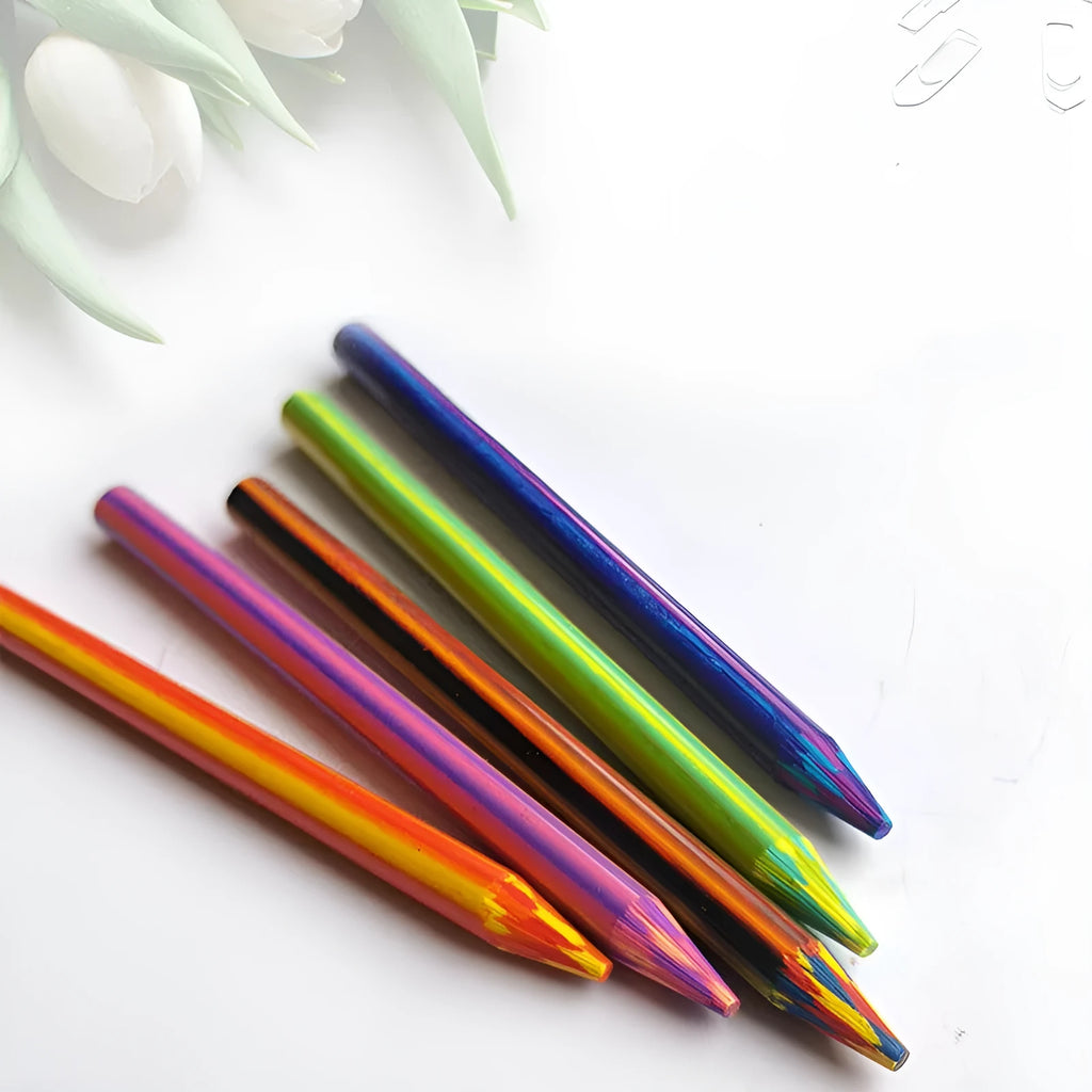 Five multicolour pencil leads for 5.6mm activity pens in protective tube