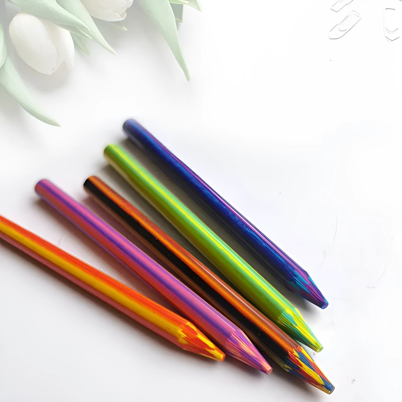 Five multicolour pencil leads for 5.6mm activity pens in protective tube