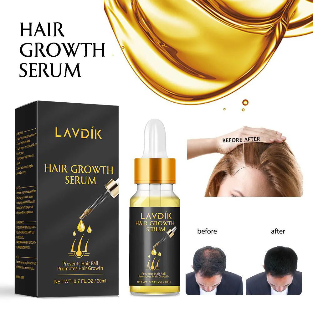 20ml bottle of damaged hair repair hair growth essence oil with pipette dispenser