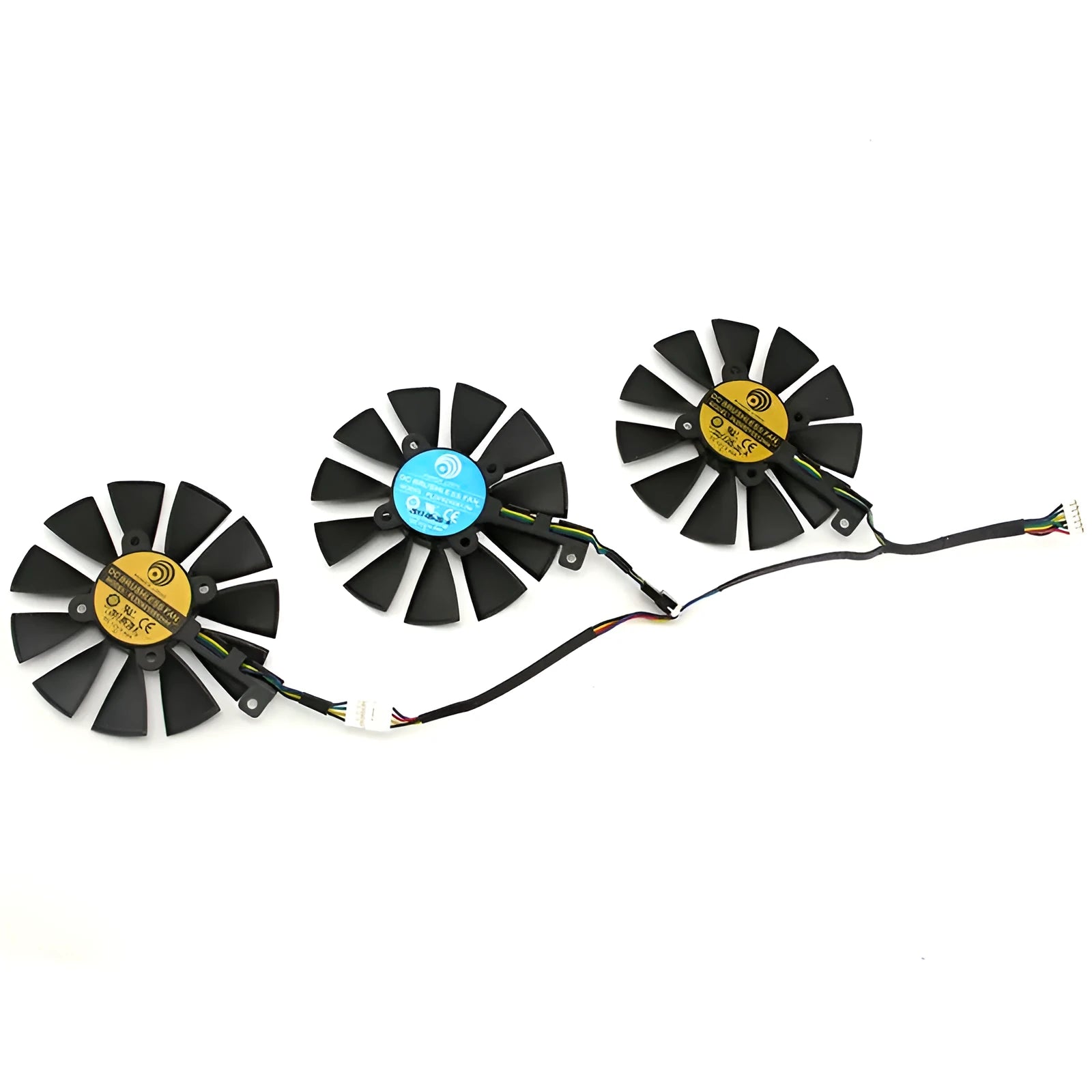 Power Logic PLD09210S12M 12V graphics card replacement cooling fan for ASUS ROG Strix models.