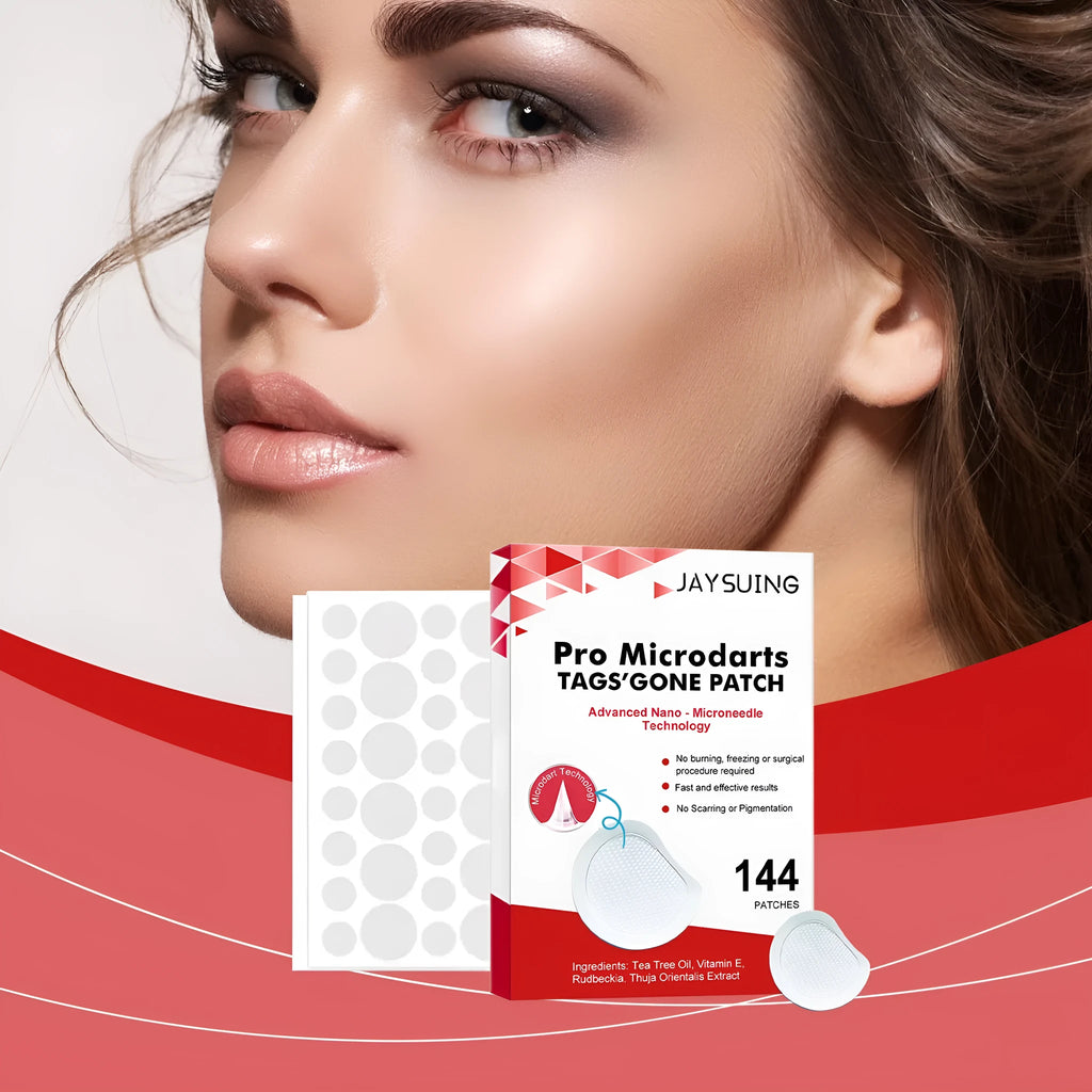 Micro needle wart removal care patch pack with tea tree oil and vitamin E ingredients