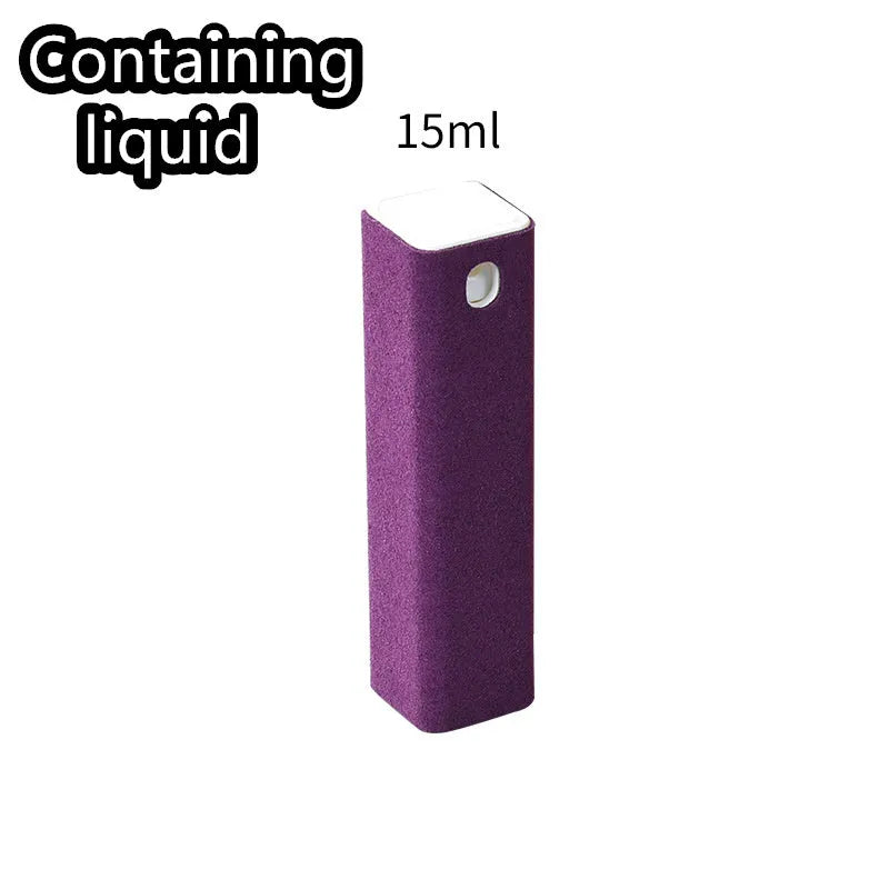 15ml capacity phone screen cleaner spray tool with protective shell in six colour options