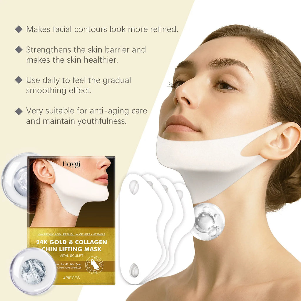 Tightening facial mask mild moisturising nourishing soft shiny skin care 4-piece set