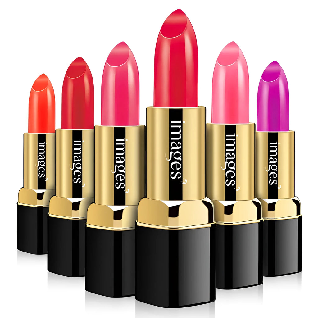 3.8g moisturising lipstick stick in a choice of 10 colours including red, pink, and orange.
