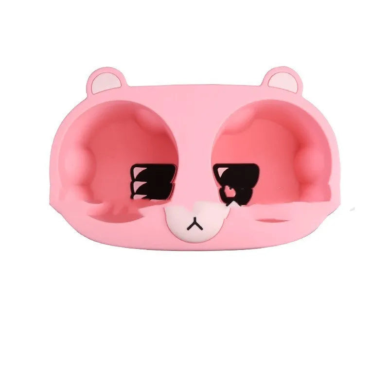 Silicone car cup holder insert in grey colour for central console drink stabilisation