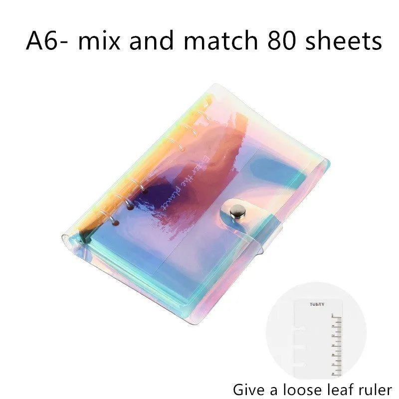 A6 and A5 hand account notebooks with loose leaf binding in various style options