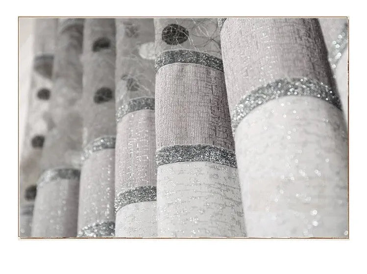 A single blackout curtain panel showing its polyurethane-backed fabric and one of the available hanging styles.