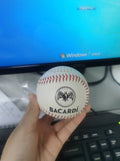 Baseball-themed portable Bluetooth speaker in green, orange, or white colour