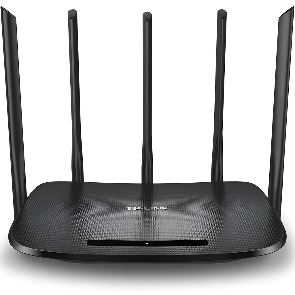 Wireless router dual-band gigabit black for fibre broadband with VPN support