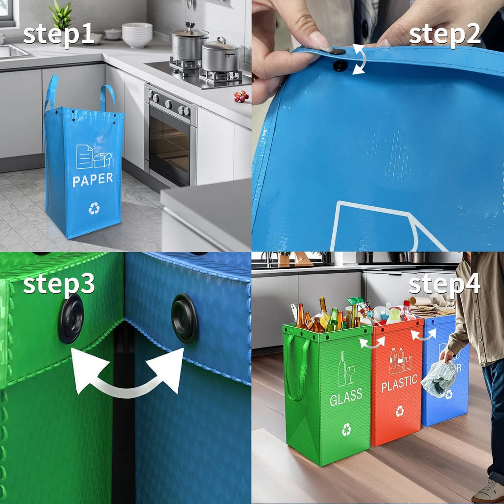 40L handbag waterproof garbage bin in various colour options with plastic liners