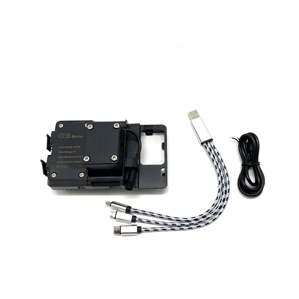 Black ABS plastic phone navigation bracket for BMW R1200GS R1250GS motorcycle