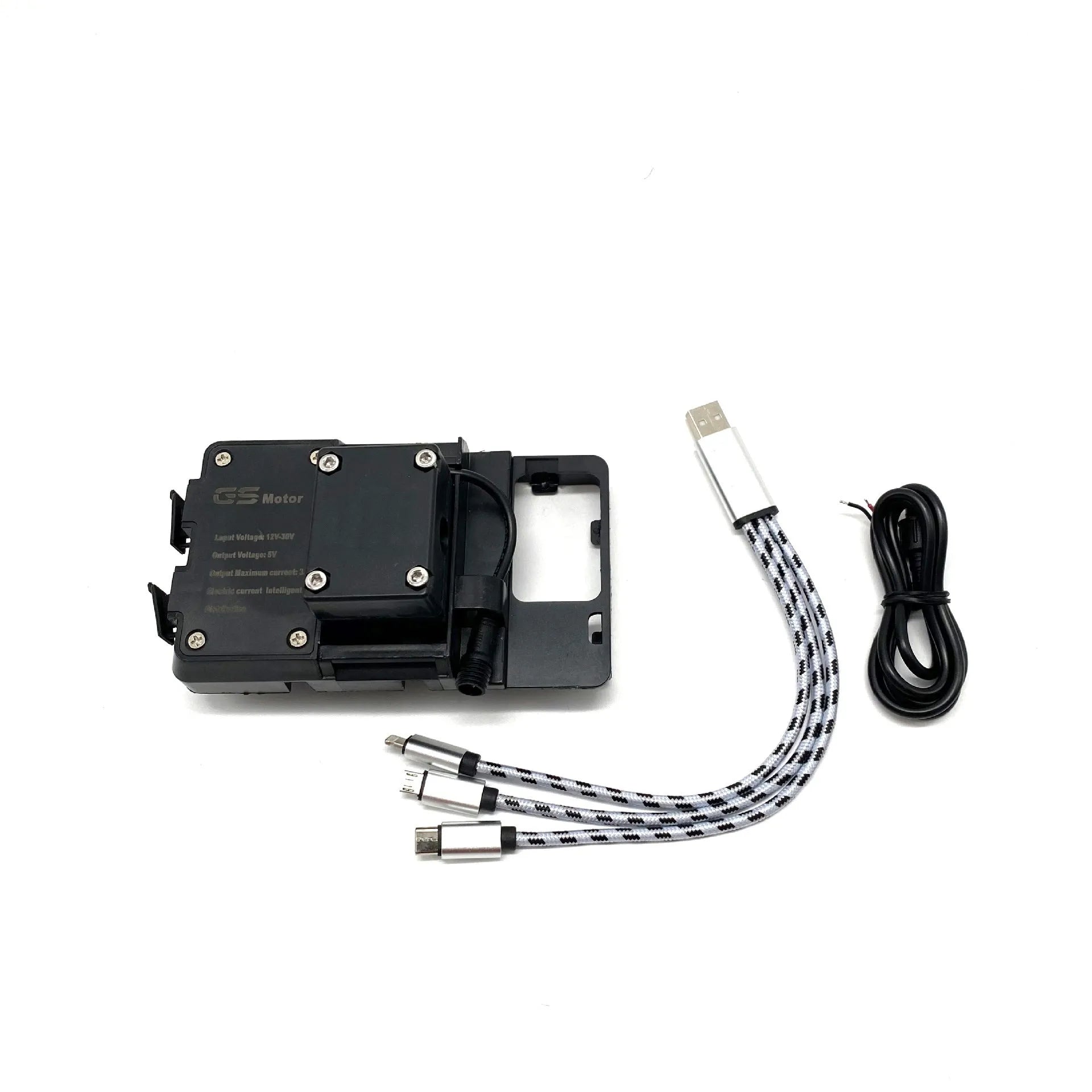 Black ABS plastic phone navigation bracket for BMW R1200GS R1250GS motorcycle