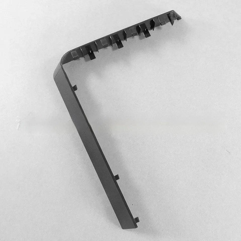 Black and white plastic hard drive cover for computer component organisation and protection