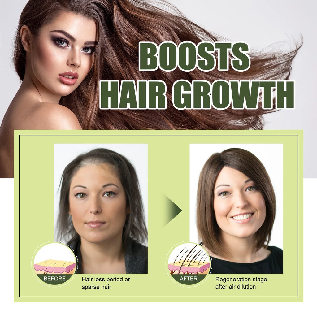 60ml bottle of hair care essential oil for anti-fall repair and dry hair treatment.