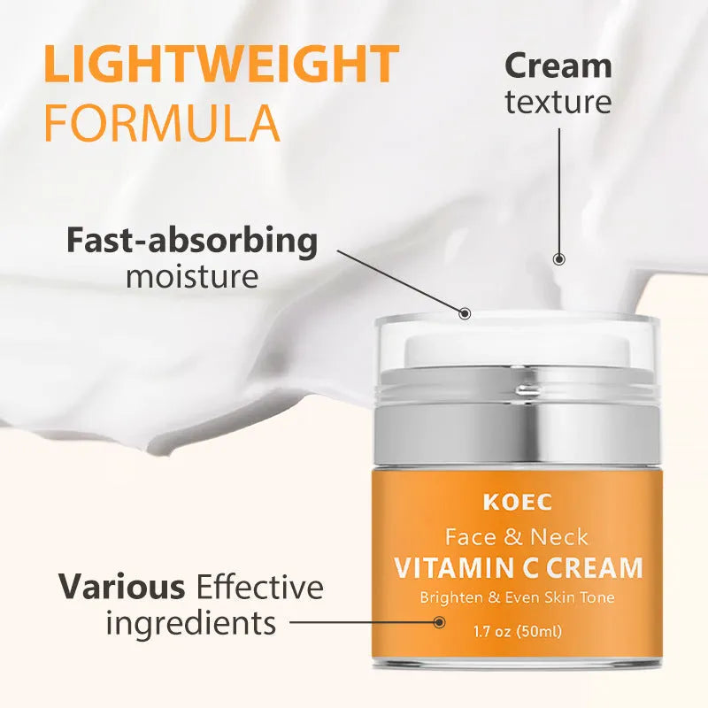 KOEC Retinol Neck Cream 50g jar for face and neck moisturising