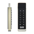 Metal USB 3.0 flash drive with fingerprint sensor and digital button for password protection