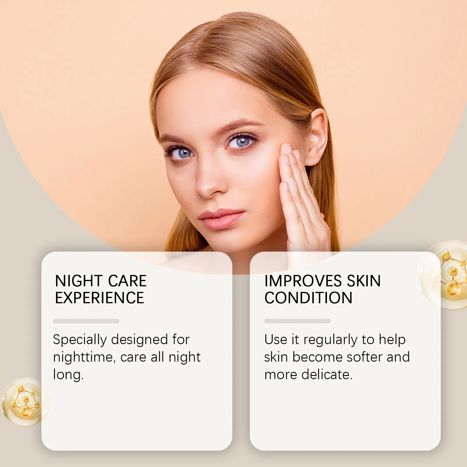 Moisturising facial mask for skin lightening with 30g content and 5.1x3.9cm dimensions