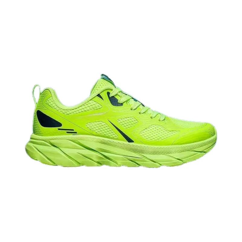 Unisex casual running shoes with mesh upper in red, beige, green, grey, and black colour options