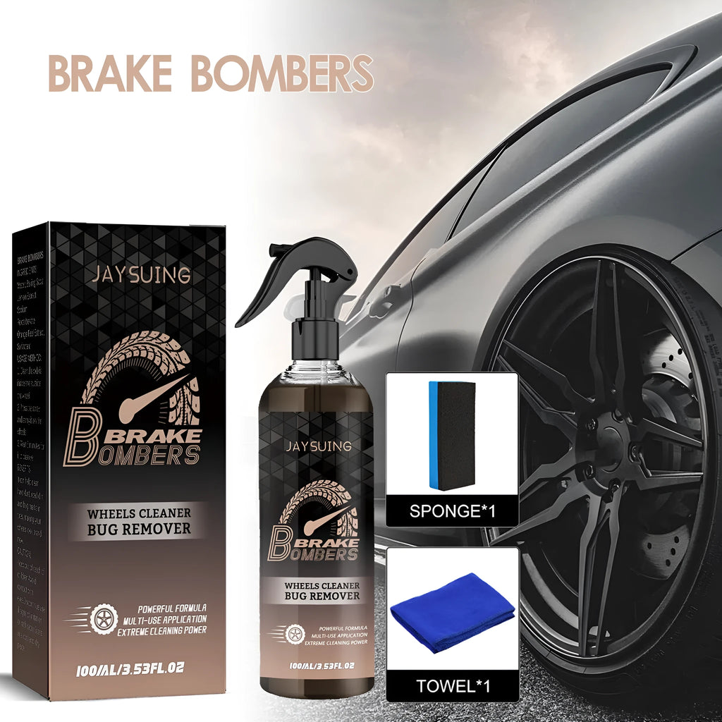 100ml brake disc cleaning kit with sponge and microfiber cloth for rust removal and polishing