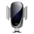 Universal smart car bracket phone mount with adjustable clamp showing dashboard and windscreen mounting options