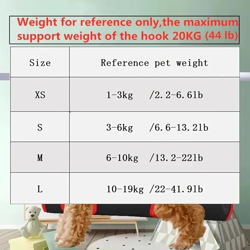 Pet grooming hammock with hanging restraint system for cat nail trimming and bath procedures