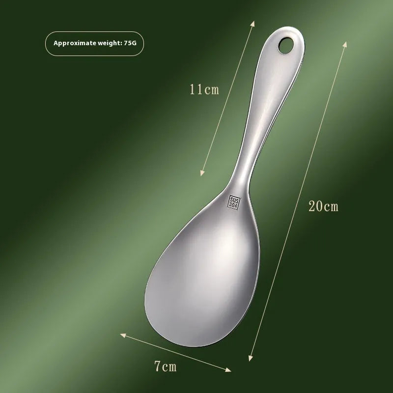 A single 304 stainless steel meal spoon with a simple solid colour design.