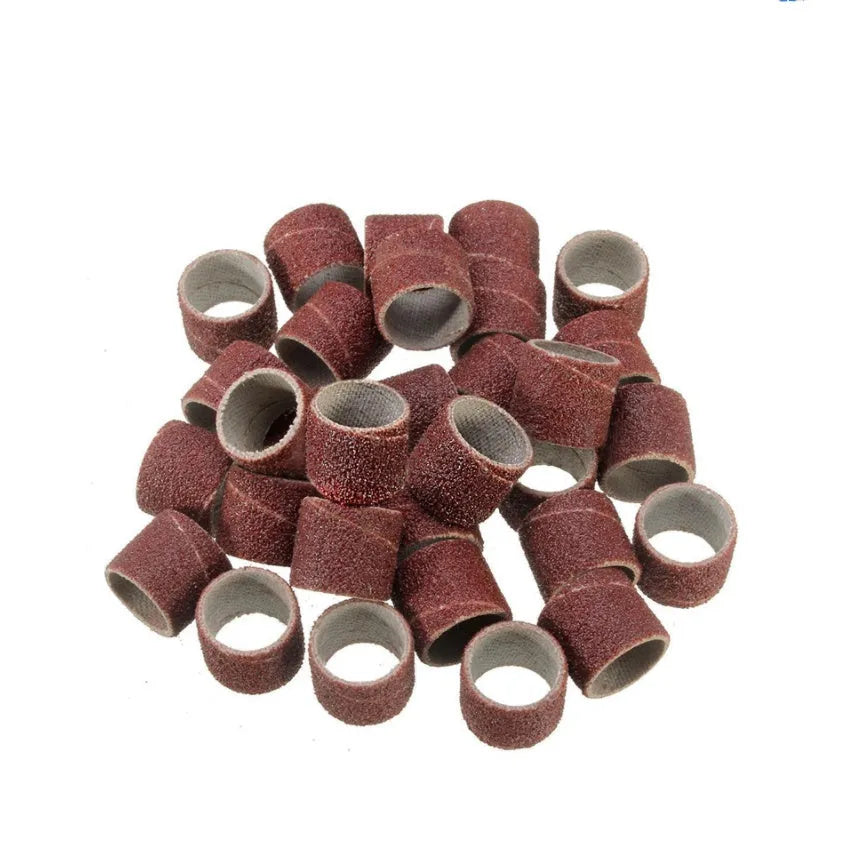 150-piece electric grinder accessories combo set with steel and copper heads, diamond wool pads, and sandpaper rings