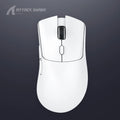 Attack Shark wireless gaming mouse in black, red or white with three connectivity modes
