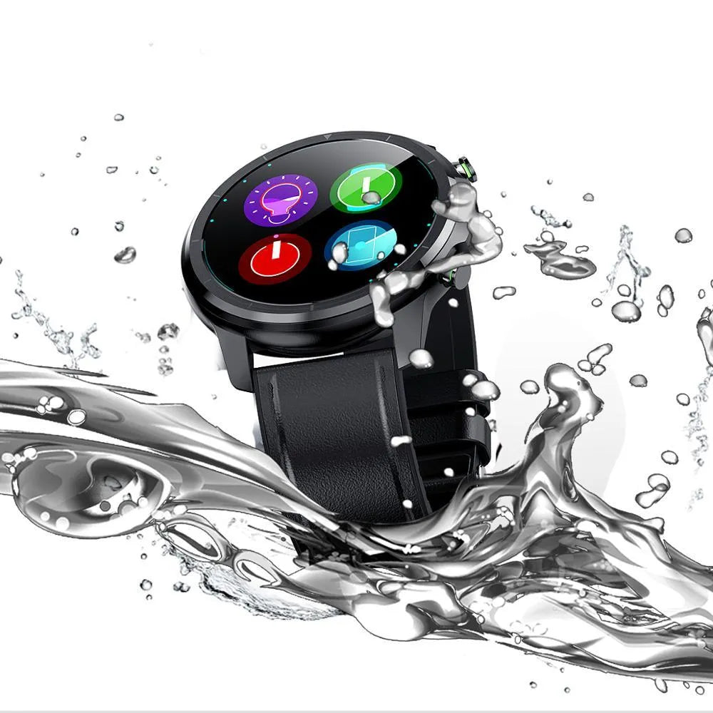 LEMFO LF26 smart bracelet with 1.3 inch colour touch screen showing activity tracking display