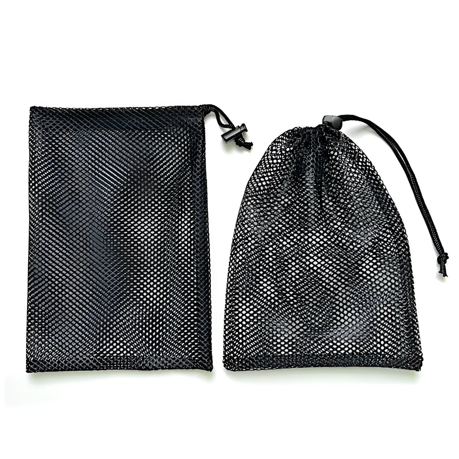 Mesh drawstring storage bag for water ball toys showing 5mm grid pattern