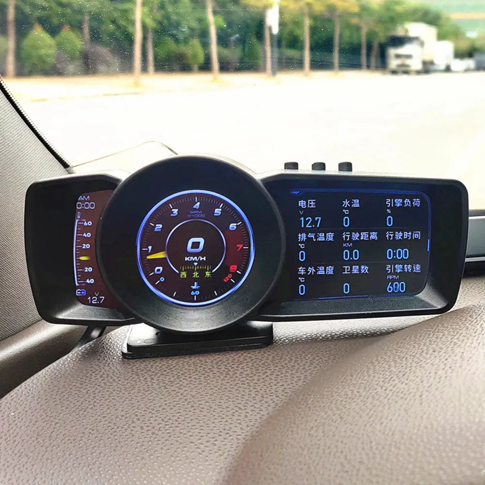 A600 OBDII vehicle diagnostic monitor with GPS BeiDou navigation on 480x320 TFT display