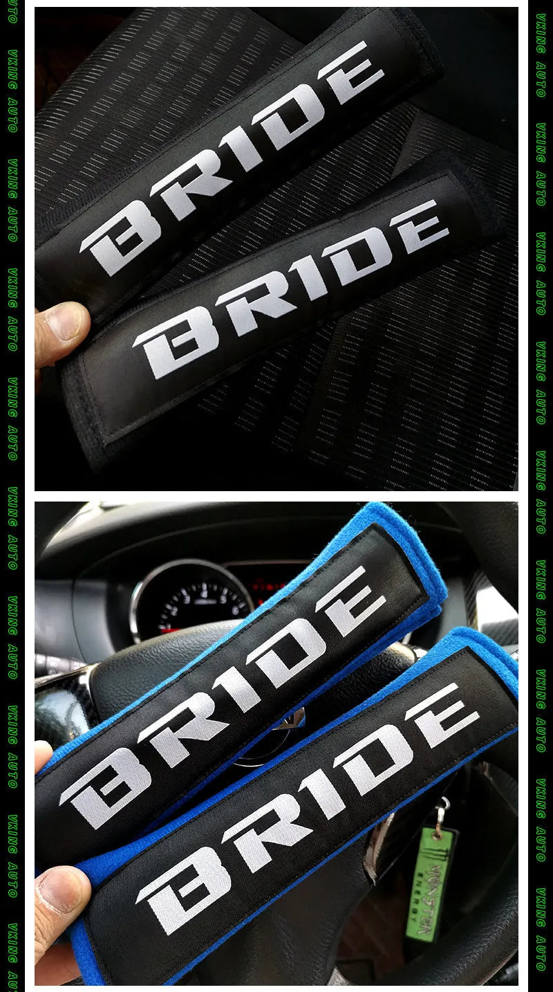 Car shoulder sleeve protection mat set in black, blue, or red colours showing sponge cloth embroidery weaving construction