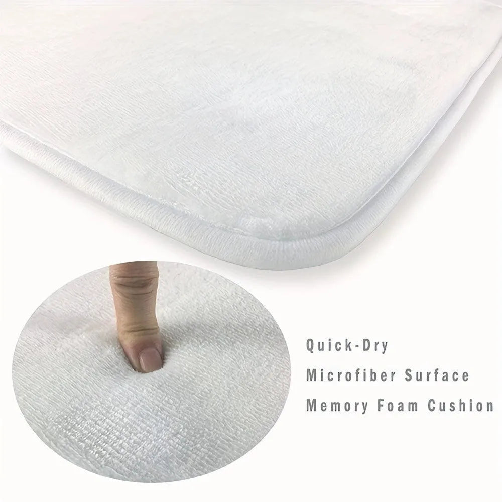 Square digital print flannel flocking carpet with modern design measuring 45 by 75 cm