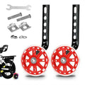 Children's bicycle stabiliser wheels kit with metal training wheels and universal bracket for 12-20 inch bikes
