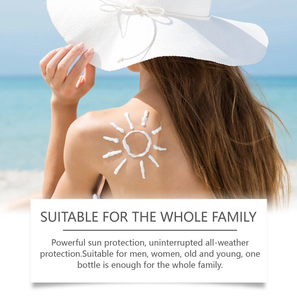 60g tube of SPF 50 sunscreen cream with UV filter protection