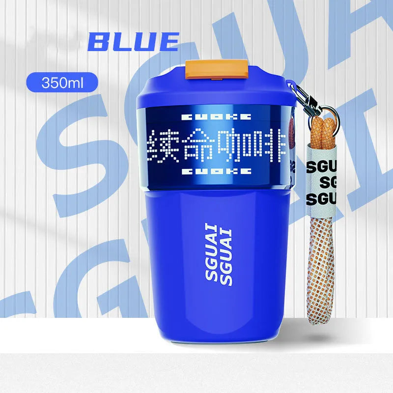 316 stainless steel portable coffee cup with Japanese design in multiple colour options