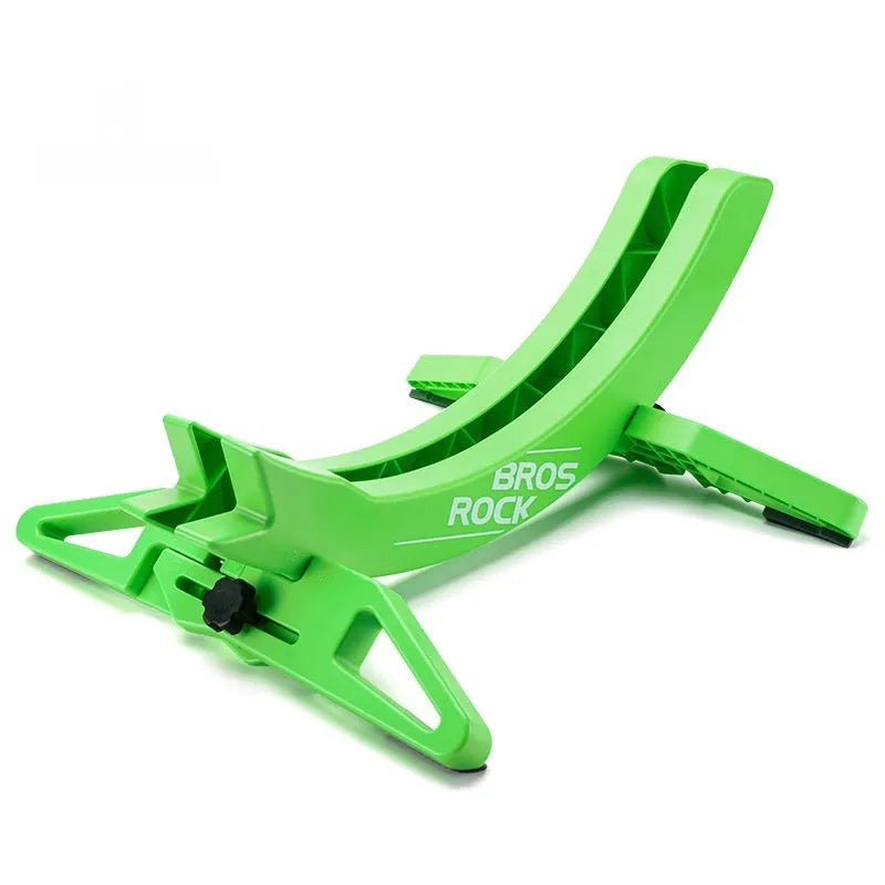 Black or green ABS plastic bicycle parking rack holder for road and mountain bikes
