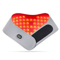 Red light hot compress neck mask physiotherapy device in deep sky blue colour