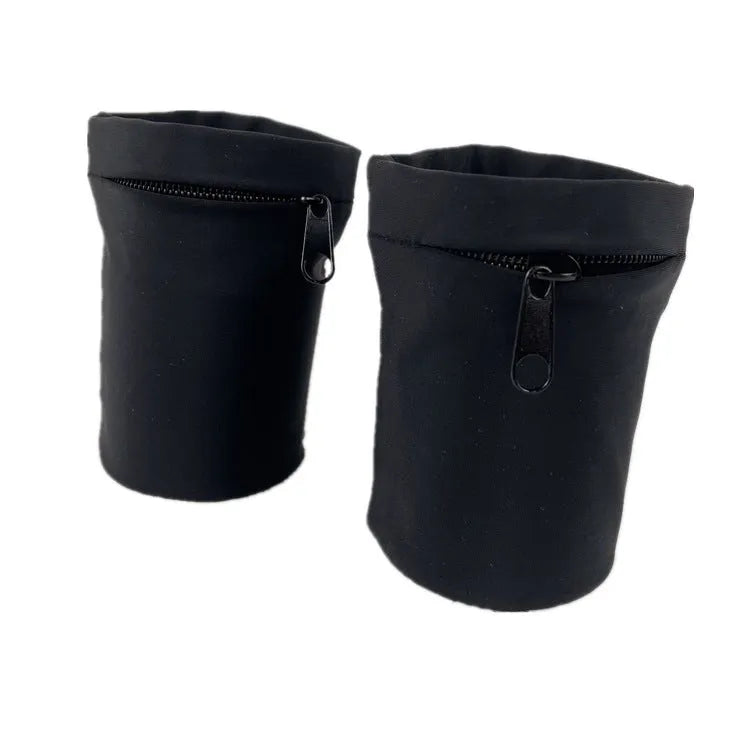 Wrist bag armband sleeve for mobile phone, showing 10x10.5cm dimensions and zipped closure.