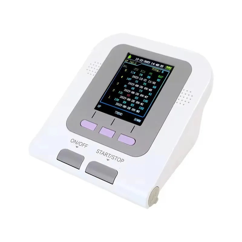 CONTEC08A veterinary digital blood pressure monitor unit with colour screen and three animal cuff sizes.