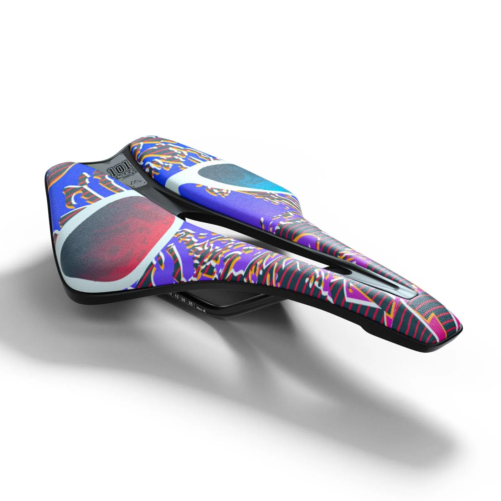 Ultra-light EVA bicycle saddle with hollow design and PU leather cover
